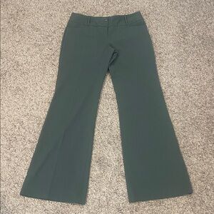 The Limited Dark Green Flared Trousers